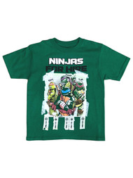 TMNT Boys Green Ninjas For Hire T-Shirt Teenage Mutant Ninja Turtles Shirt