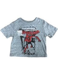 Marvel Infant Boys Gray Short Sleeve Amazing Spider-Man T-Shirt Tee 12m