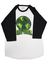 Womens Marvel She Hulk White Black Green Comic Character Cotton T-Shirt Shirt M