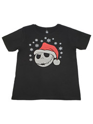 Nightmare Before Christmas Junior Womens Jack Skellington Santa T-Shirt Shirt XL
