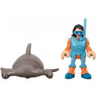Imaginext Hammerhead Shark & Snorkeler Figures Playset