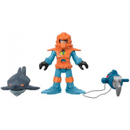 Imaginext Reef Diver Figure with Shark & Accessories Playset