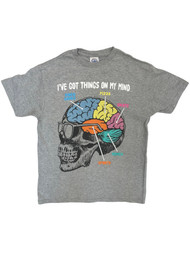 Boys Short Sleeve Things On My Mind Video Games & Pizza T-Shirt Tee