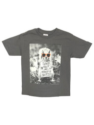 Boys Short Sleeve Send Help My Family Is Nuts Squirrel T-Shirt Tee