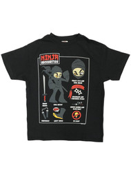Boys Black Short Sleeve Ninja Necessities T-Shirt Tee Shirt