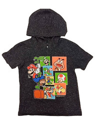 Super Mario Boys Gray Mario & Luigi Hoodie T-Shirt Yoshi Toad Tee Shirt 4