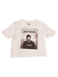 Junior Womens Boyz N The Hood Ice Cube White Crop Top Short Sleeve T-Shirt