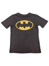 Boys Black & Yellow Batman Logo T-Shirt Superhero Tee Shirt