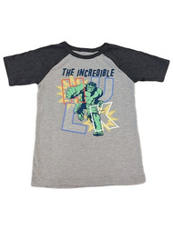 Boys Gray The Incredible Hulk Smash T-Shirt Superhero Tee Shirt Spider Man 7