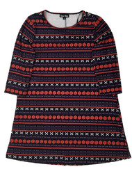 Womens Stretchy Black Halloween Pumpkin Bones Patterned Jack-O-Lantern Dress