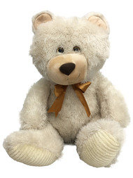 Spark Large Beige Teddy Bear Stuffed Animal 18" Fuzzy Plush Pal