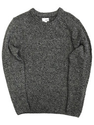 Mens Gray Speckle Pull-Over Sweater Top