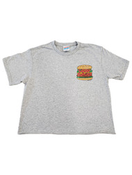 Womens Welcome To Good Burger Grey Short Sleeve Cropped Cotton T-Shirt