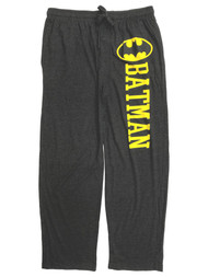 Batman DC Comics Mens Gray Knit Lounge Pant Sleep Pant Pajama Bottoms Large