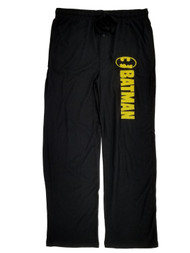 Batman DC Comics Mens Black Knit Lounge Pant Sleep Pant Pajama Bottoms X-Small