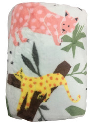 The Big One Oversized Plush Jungle Cats Throw Blanket - 5ft x 6ft