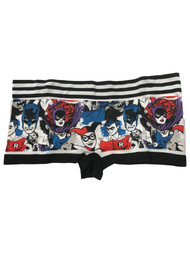 DC Comics Womens Batman & Harley Quinn Boyfriend Briefs Panty Underwear