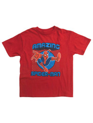 Marvel Comics Boys Red Amazing Spider-Man T-Shirt Spider Man Tee Shirt