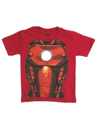 Marvel Avengers Boys Red Iron Man T-Shirt Tee Shirt 5-6