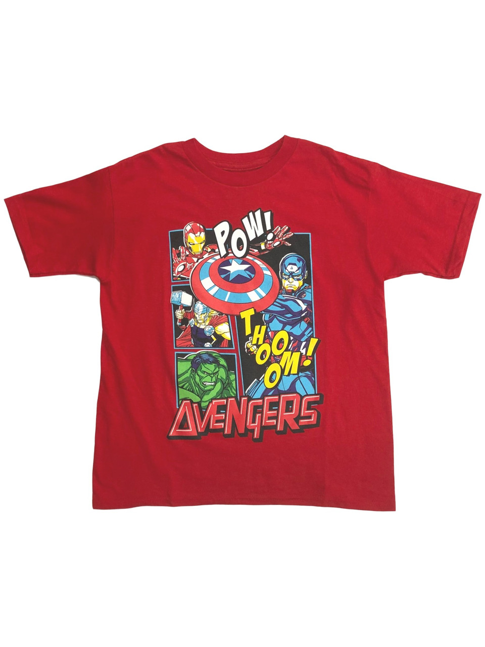 red marvel t shirt