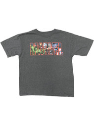 Marvel Comics Boys Gray Avengers Tee Shirt Hulk Spider-Man Thor T-Shirt