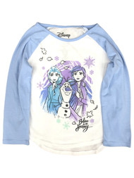 Jumping Beans Disney Frozen Toddler Girls Blue Elsa & Anna T-Shirt Tee Shirt