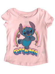 Jumping Beans Disney Lilo & Stitch Toddler Girls Short Pink Tee T-Shirt