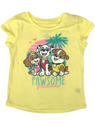 Jumping Beans Paw Patrol Toddler Girls Yellow Pawsome Friends Puppy Tee Shirt