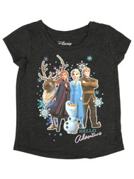 Jumping Beans Disney Frozen Toddler Girls Gray Hello Adventure T-Shirt Tee
