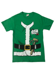Mens Green Elf In Training Christmas Holiday T-Shirt Shirt