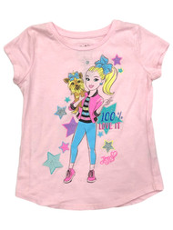 Jumping Beans Girls Pink Sparkle Short Sleeve Jojo Siwa T-Shirt Tee Shirt