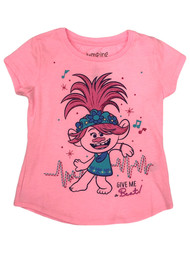 Jumping Beans Girls Pink Trolls Movie Poppy Give Me A Beat T-Shirt Tee Shirt