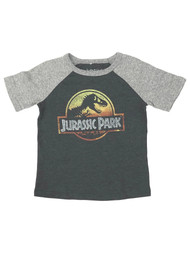 Jumping Beans Jurassic Park Toddler Boys Gray Short Sleeve Dinosaur Tee Shirt