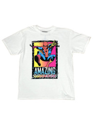 Amazing Spider-Man Boys White Short Sleeve Spider Man Tee Shirt T-Shirt