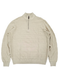 IZOD Mens Rock Heather Long Sleeve Rugby Quarter-Zip Sweater