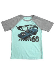 Jumping Beans Blue & Gray Short Sleeve Hot Wheels Race Car T-Shirt Tee Shirt