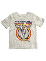 Jumping Beans Amazing Spider-Man Toddler Boys Beige Short Sleeve Tee Shirt