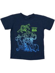 Disney Toy Story Toddler Boys Blue Short Sleeve T-Shirt Tee Shirt XXS 2T-3T