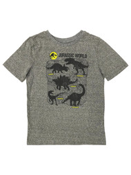 Jumping Beans Jurassic Park Boys Gray Short Sleeve Dinosaur Tee Shirt T-Shirt