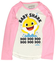 Jumping Beans Baby Shark Toddler Girls Pink Long Sleeve T-Shirt Tee Shirt