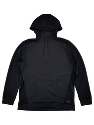 MSX By Michael Strahan Mens Black Premium Ultra Fleece Quarter Zip Hoodie