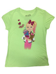 Jojo Siwa & BowBow Girls Neon Green Chill Out Short Sleeve T-Shirt Top XL(14-16)