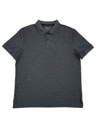 Marc Anthony Mens Gray Regular Fit Short Sleeve Double Tipped Polo Shirt