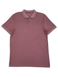 Marc Anthony Mens Pink Regular Fit Short Sleeve Double Tipped Polo Shirt