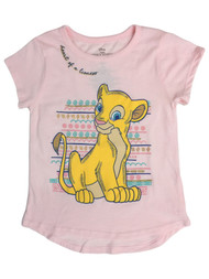 Disney Girls Lion King Nala Heart Of A Lioness Pink T-Shirt Tee Shirt 6X