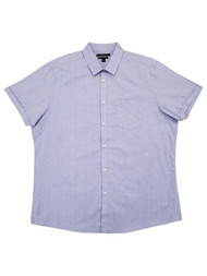 Marc Anthony Mens Purple Floral Slim Fit Short Sleeve Button-Down Shirt