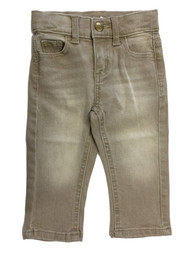 Infant & Toddler Boys Tan Denim Adjustable Waist Stretch Jeans Baby Pants