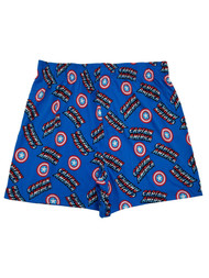 Marvel Mens Blue Captain America Underwear Boxers Boxer Shorts