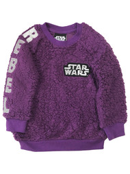 Star Wars Toddler Girls Fuzzy Purple Sherpa Rebel Baby Sweatshirt Sweat Shirt