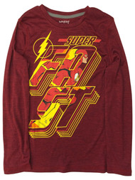 Jumping Beans Active Boys Silky Red Long Sleeve Super Flash T-Shirt Tee Shirt